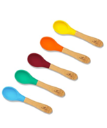 Avanchy Bamboo Baby Spoons Set ( 5 pack ) Blue, Green, Orange, yellow, M... - £11.71 GBP