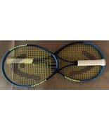 Set Of 2 Head Nano Titanium TI Conquest Tennis Rackets - Blue W/ White G... - $26.12 CAD