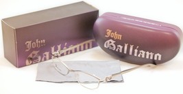 Authentic John Galliano Eyeglasses Frame JG5007 057 Metal Plastic Silver Italy - £118.48 GBP