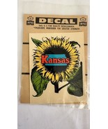 VINTAGE LUGGAGE TRAVEL DECAL KANSAS SUNFLOWER STATE SOUVENIR ORIGINAL IM... - $15.24 CAD