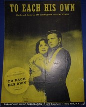 To Each His Own by Jay Livingston &amp; Ray Evans 1946 - £3.15 GBP