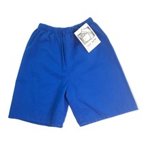 Vintage Boys Shorts 6 Blue Flap Happy Cotton Pull On Elastic Waist Class... - £11.30 GBP