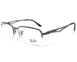 Ray-Ban Eyeglasses Frames RB6163 2507 Gray Rectangular Half Rim 52-19-140 - £37.51 GBP