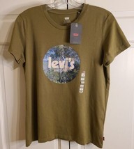 Levi&#39;s Women&#39;s Olive Green T-shirt  w/Red Tag New with Tags Size-Medium - £8.30 GBP