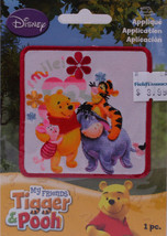 Wrights Winnie the Pooh &amp; Friends Iron On Applique Badge Disney 3&quot;sq. M211.13 - £3.18 GBP