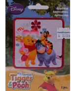 Wrights Winnie the Pooh &amp; Friends Iron On Applique Badge Disney 3&quot;sq. M2... - $3.99