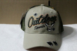 Outdoor Sports Deer Bullet Hole Hunt Hunter Baseball Cap ( Camouflage & Beige ) - £9.80 GBP