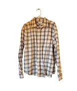 Banana Republic Men’s Large Plaid Button Down Shirt Untucked Fit Long Sl... - €18,82 EUR