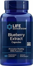 NEW Life Extension Blueberry Extract Gluten Free Non-GMO 60 Vegetarian Capsules - $20.45