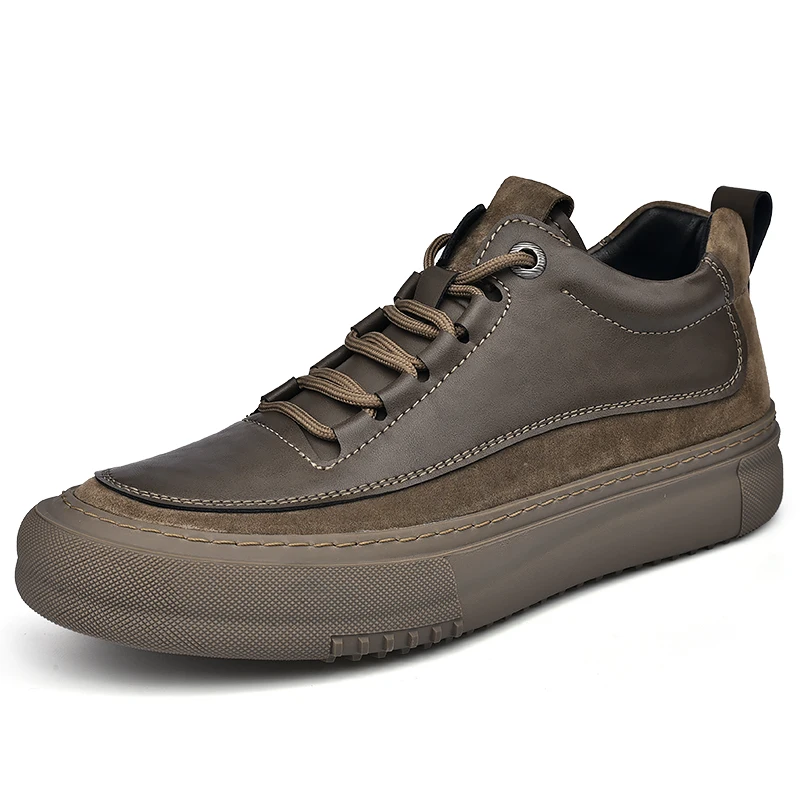 Genuine Leather Men&#39;s Shoes Antiskid Casual Shoes Fashion Men Oxford Sho... - £59.07 GBP