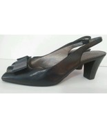 Liz Claiborne Cleopatra Black Open Toe Shoes Heels Womens Size 6 1/2  (GG) - £5.77 GBP