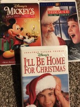 Mickey’s Once Upon A Christmas Miracle On 34th Street I’ll Be VHS Video Lot - $4.36