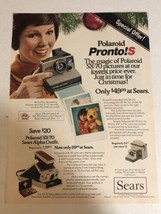 1976 Polaroid Pronto S Camera Sears Vintage Print Ad pa8 - $8.90