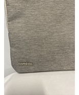 Tomtoc Padded Laptop Zipper Woven Fabric Case Grey 15&quot; - £6.81 GBP