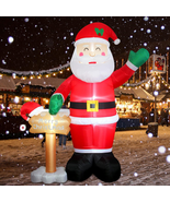 Giant 8ft Christmas Inflatable Large Santa Claus Blow up Yard Decoration... - $58.17