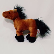 Horse Brown Arabian Webkinz No Code Ganz Plush Stuffed Animal 8&quot; Toy - £11.79 GBP