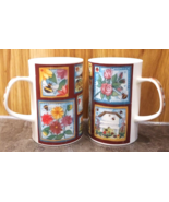 LOT of 2 DUNOON Bone China Mugs Cups designed by LOUISE RAWLINGS Made in... - £23.72 GBP