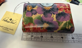 Patricia Nash Busalla Leather Bifold Zipper Wallet small - $69.27