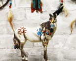 Native Indian Tribal Beauty Medicine Spirit Horse Hand Crafted Statue 8&quot;... - $34.99