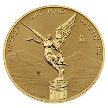 2018 1/2 Oz. .999 Fine Gold Mexico Libertad Reverse Proof Low Mintage 1000 - £1,946.28 GBP