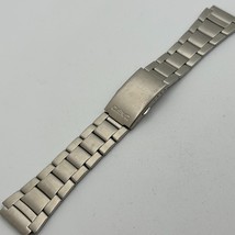 Unused Casio Watch Band Strap ~Silver Steel ~ Fold Buckle ~Straight End ... - $36.09