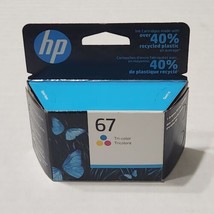 HP 67 Tri-color Printer Ink Cartridge Genuine Inkjet New Sealed OEM - $16.82