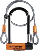 Kryptonite Evolution Mini-7 Bike U-Lock With Cable, Heavy Duty Anti-Theft - $92.99