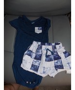 Posh Peanut Baby Blue Denim Plaid Pajama Set Size 18/24 Months EUC - €66,69 EUR