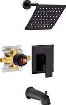 Oil Rubbed Bronze Shower Tub Kit For Bathroom - Shower Faucet Set With Tub Spout - £93.49 GBP