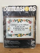 Vintage Dimensions Crewel Contentment 1054 Embroidery Needlepoint Design Kit - $29.99