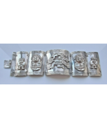 VINTAGE PERUVIAN 925 STERLING SILVER BRACELET  97.4 gr.  7&quot; - $6,948.58 MXN