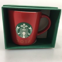 Starbucks Holiday 2016 Red Ceramic Coffee Espresso Demitasse 3 oz Cup Mug NEW - £17.29 GBP