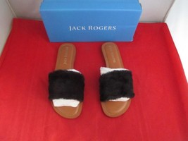 JACK ROGERS Women&#39;s Sabrina Slide Sandals $79 Black - US Size 9 1/2  -  ... - £24.85 GBP