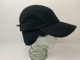 Vintage Turtle Fur 5 Panel Fleece Cap Ear Flaps Winter Hat Black XL Exce... - $44.50