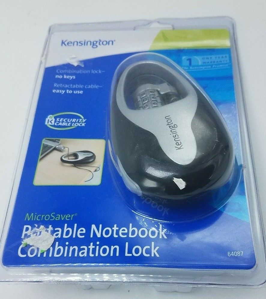 Kensington MicroSaver Portable Notebook Combination Lock 64087 NEW Sealed - $7.87
