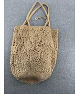 The Sak Hand Crocheted Straw Tote Bag Boho Summer Beach Shoulder Bag Nat... - $36.62