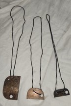 Lot of 3 Artist Made Abstract Copper Necklaces Art Pieces Australian Raya? Funky - £78.65 GBP