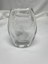 Vicke Lindstrand Kosta Boda Clear Bud Vase Etched Girl MCM - £35.21 GBP