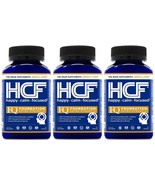 HCF Happy, Calm & Focused | Focus, Attention & Mood Supplement (30 Caps/3-Pack) - £37.85 GBP