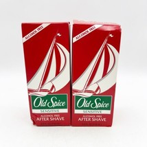 Vintage New 2 Bottles Old Spice 4 Oz Sensitive After Shave Star Cap 1993 W Box - £47.39 GBP