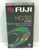 Fuji Film Vhs Blank Video Tape 6 Hours Hq 120 High Quality Brand New Sealed - £3.86 GBP
