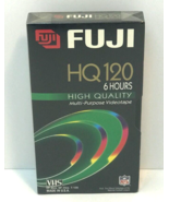 Fuji Film VHS Blank Video Tape 6 hours HQ 120 High Quality BRAND NEW SEALED - $4.94