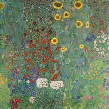 11449.Decor Poster.Room Wall.Home art design.Gustav Klimt painting Flower Garden - £12.74 GBP+