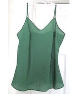 TALBOTS WOMAN PETITES Cami Top Pullover 100% Lightweight Polyester Green XP - £18.65 GBP