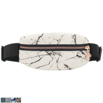 Oak &amp; Reed Traverse Belt Bag White Marble &amp; Rose Gold Hands Free Waist B... - $183.76 MXN