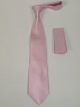 Men's Vito Rofolo From Italy Tie Hankie Gift Boxed 100% Silk VR-28 Pink Pique image 2