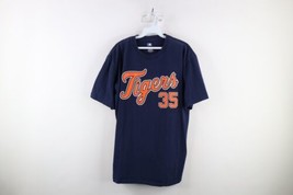 Vintage Mens Large Faded Justin Verlander Detroit Tigers Baseball T-Shirt Blue - £31.60 GBP