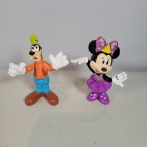 Minnie Mouse Junior Purple Ballet Tutu Glitter 3&quot; and Goofy Figure Lot - £8.55 GBP