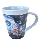 Christmas Santa in Workshop Coffee Cup Mug 8 oz 4.5”ht Nice Never Used N... - $280.41 MXN