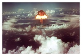 Atomic Bomb &quot;Fat Man&quot; Detonating On Nagasaki Japan 1945 4X6 Photo - £6.26 GBP